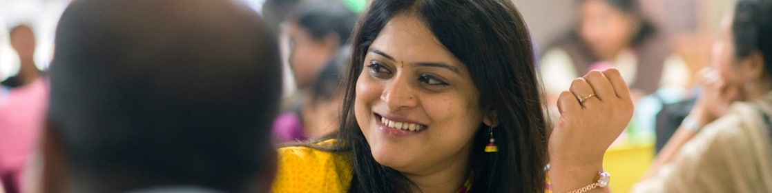 Empleados de Shell a la hora de la comida