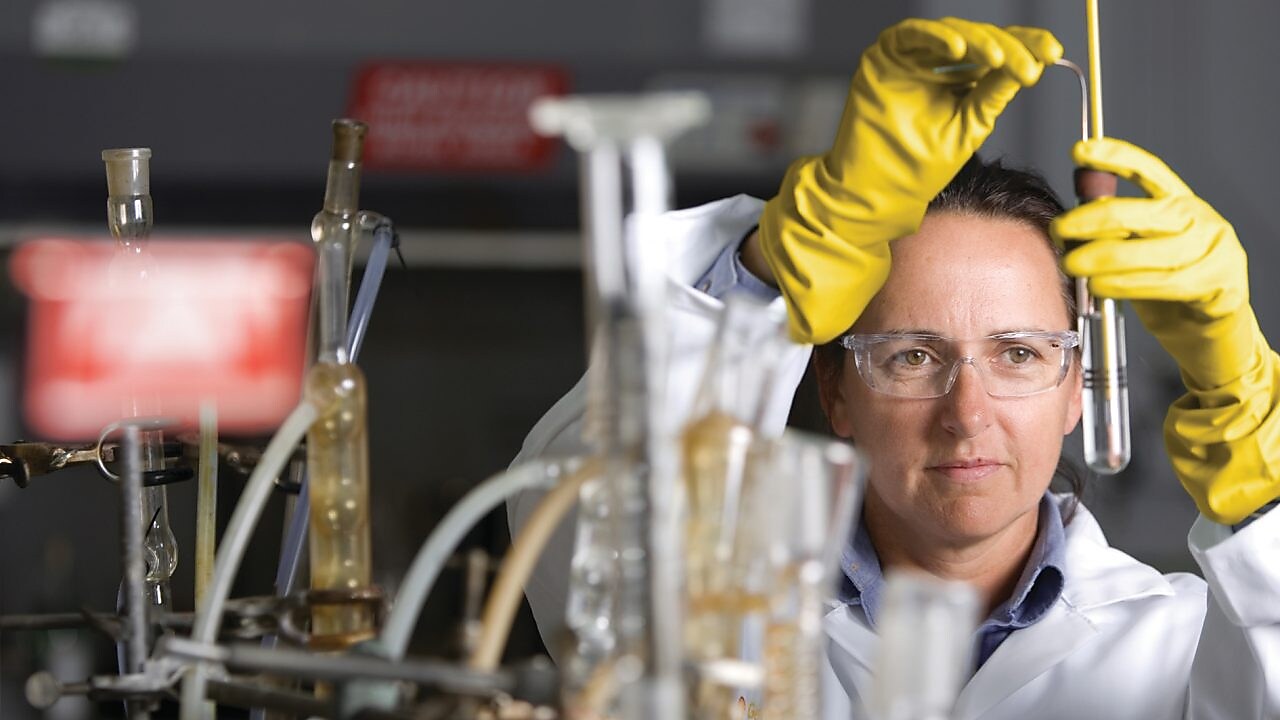 realización de prueba en laboratorio