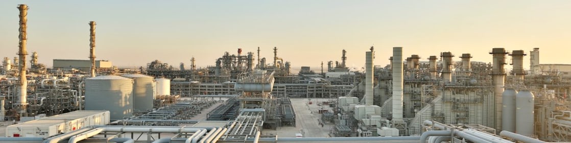 Gas to liquid plant doha top view