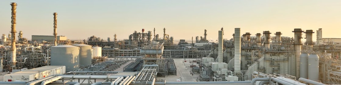 Gas to liquid plant doha top view