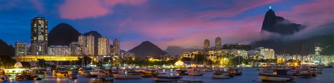rio de janeiro skyline at dusk