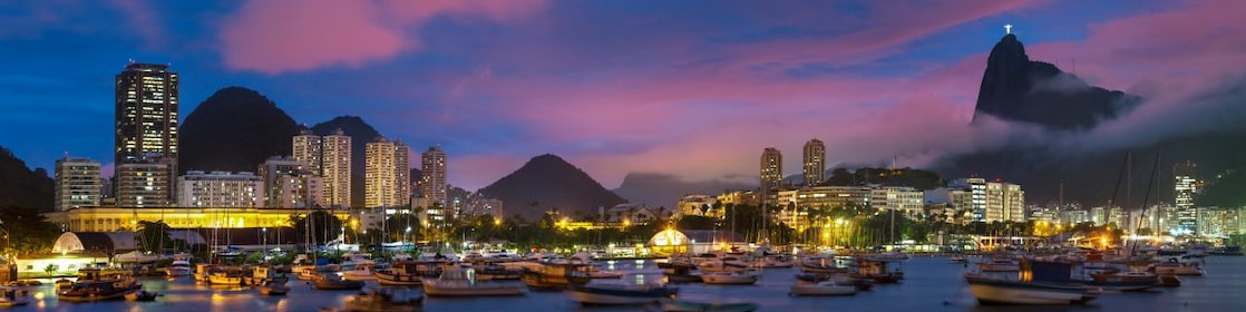rio de janeiro skyline at dusk
