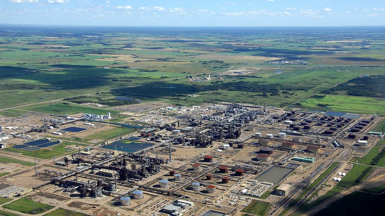 Vista aérea del proyecto Quest CCS en Canadá