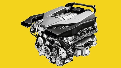 Motor de coche con inyectores