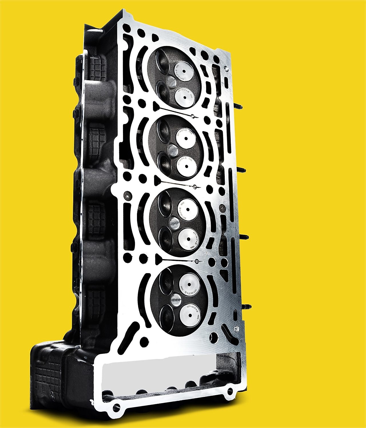 Válvulas de admisión del motor de un coche