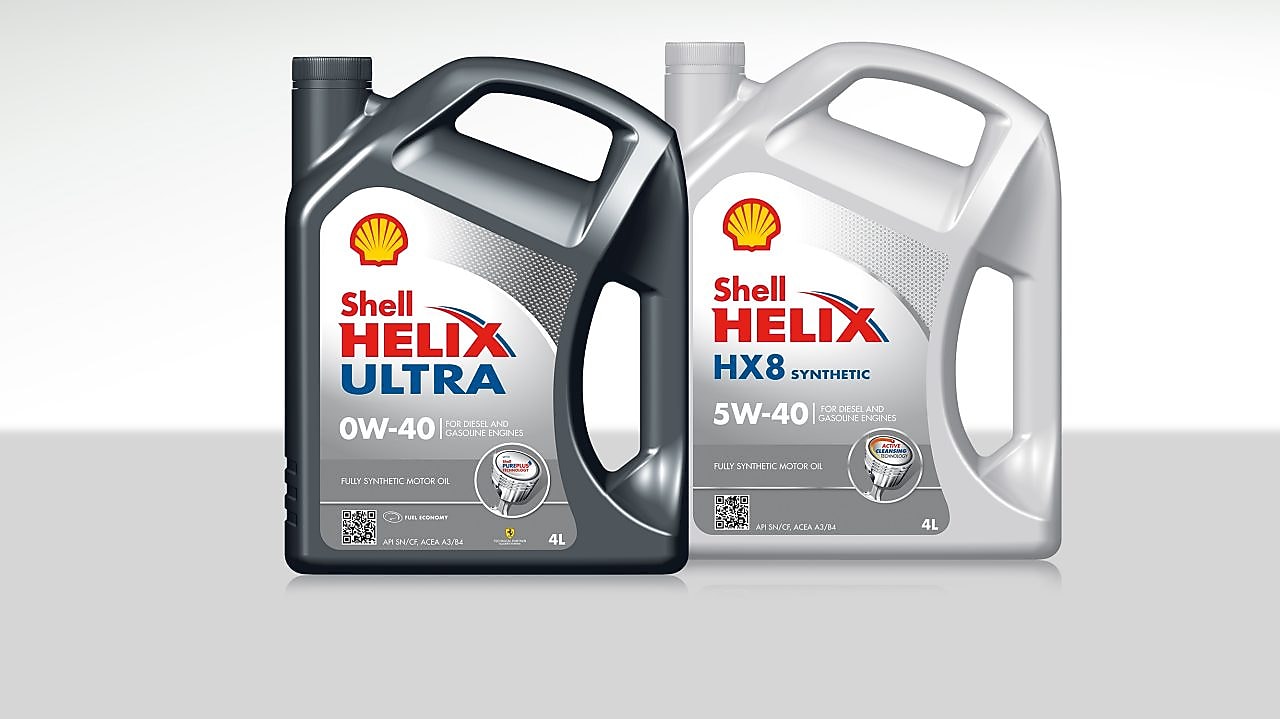 Gama de lubricantes totalmente sintéticos para motor Shell Helix