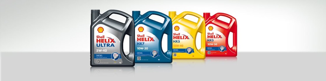 Gama de lubricantes Shell Helix Diesel