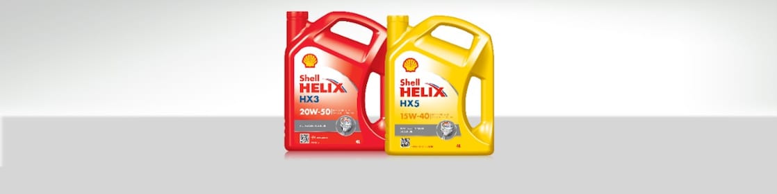 Gama de aceites minerales para motor Shell Helix